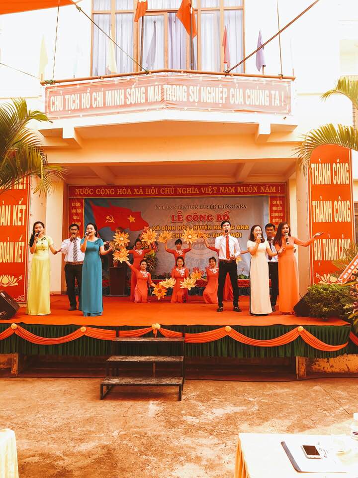 Xã Bình Hoà tổ chức lễ đón nhận Bằng công nhận xã đạt chuẩn nông thôn mới năm 2017