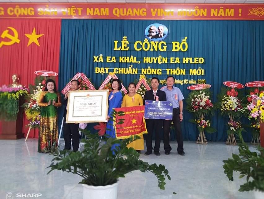 Xã Ea Khăl, huyện Ea H’leo: Vui mừng đón nhận xã đạt chuẩn nông thôn mới năm 2019